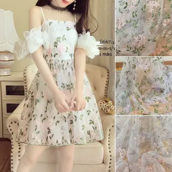 LFY 5Yard/Lot Embroidery Tulle Net Fabric African Lace Flower Sew women's skirt Dress Clothes Apparel Sewing & Fabric 130 Width
LFY 5Yard/Lot Embroidery Tulle Net Fabric African Lace Flower Sew women's skirt Dress Clothes Apparel Sewing & Fabric 130 Width