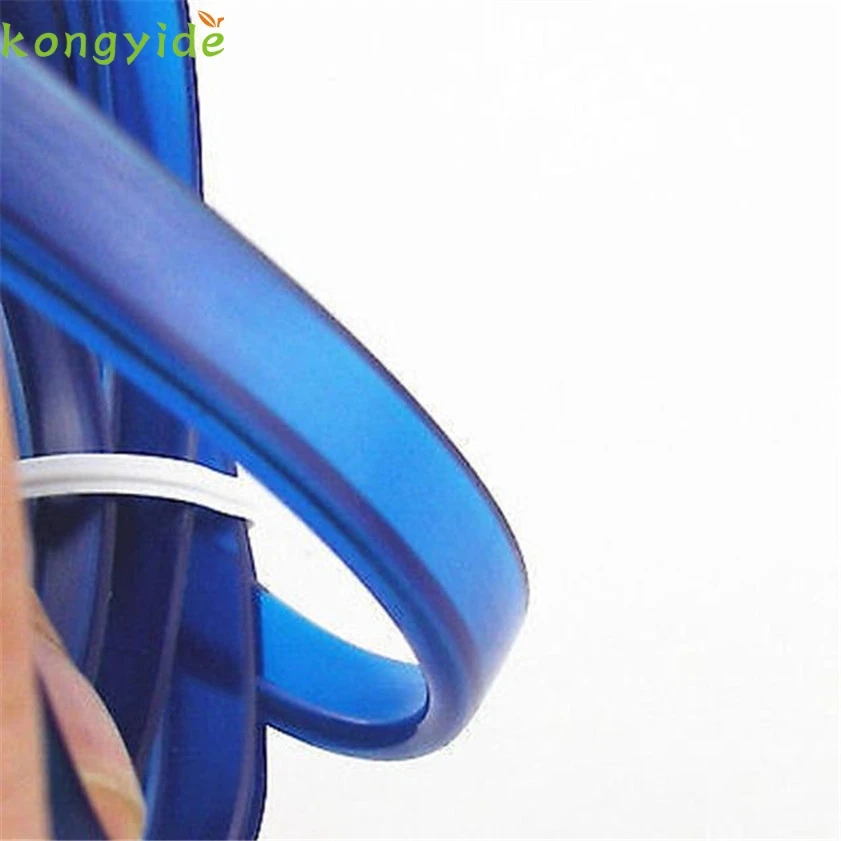 Высокое качество 2 м 12 В EL Wire Синяя лампа с холодным светом неоновая лампа автомобильный атмосферный светильник s уникальный Декор