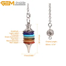 Коктейль Merkaba натуральные камни кристалл придающий маятник с чакрами для гадания кулон для женщин энергетическое ИСЦЕЛЕНИЕ