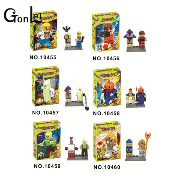 

GonLeI 6pcs/lot Scooby Doo Shaggy/Vampire/Daphne Building Blocks Action Figure Best Children Gift Toys Lepin