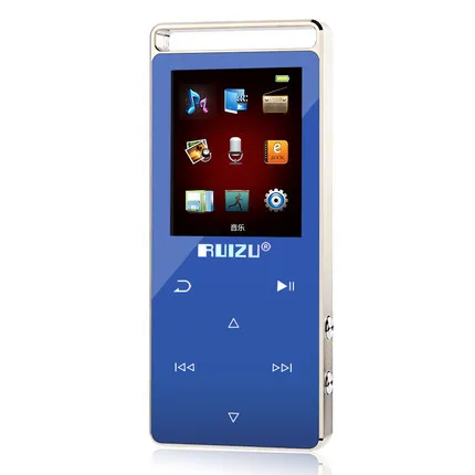 MP3 плеер ruidu D01 с bluetooth, 8 ГБ, сенсорный экран, 1,8 дюймов, диктофон, FM Электронная книга, часы, видео, USB, MP3, музыкальный плеер - Цвет: bule