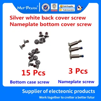 

15 lower cover screws / 3 nameplate screws for Dell XPS 13 9370 9380 7390 XPS 15 9570 7590/ Precision 5530 5540 silver white