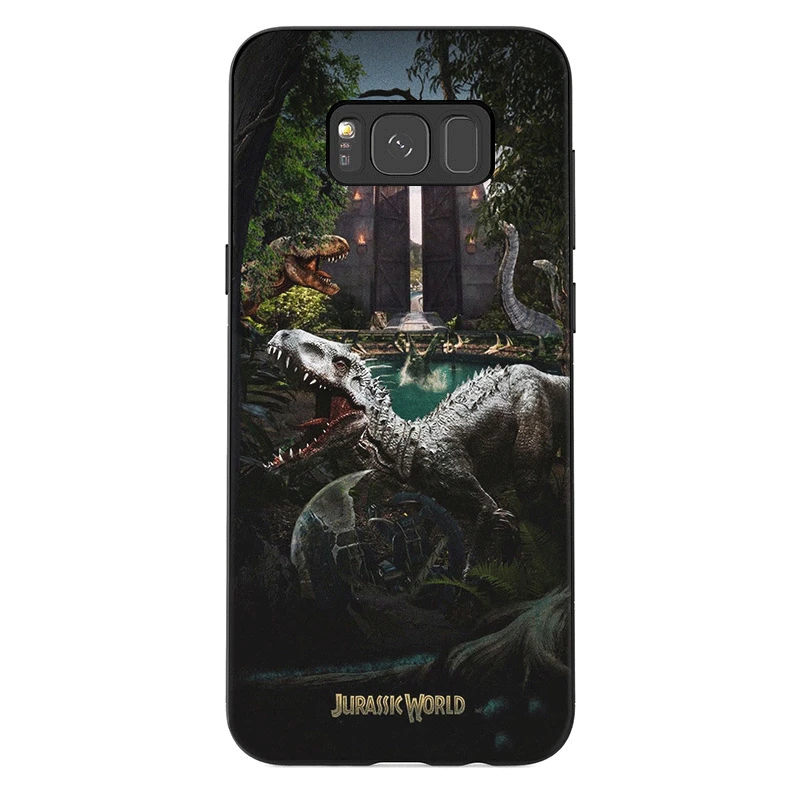 Силиконовый защитный чехол для телефона для samsung Galaxy A3 A5 A6 A7 A8 A9 A10 A30 A40 A50 A70 J6 Plus чехол с изображением динозавров из фильма «Парк Юрского периода мира - Цвет: B4