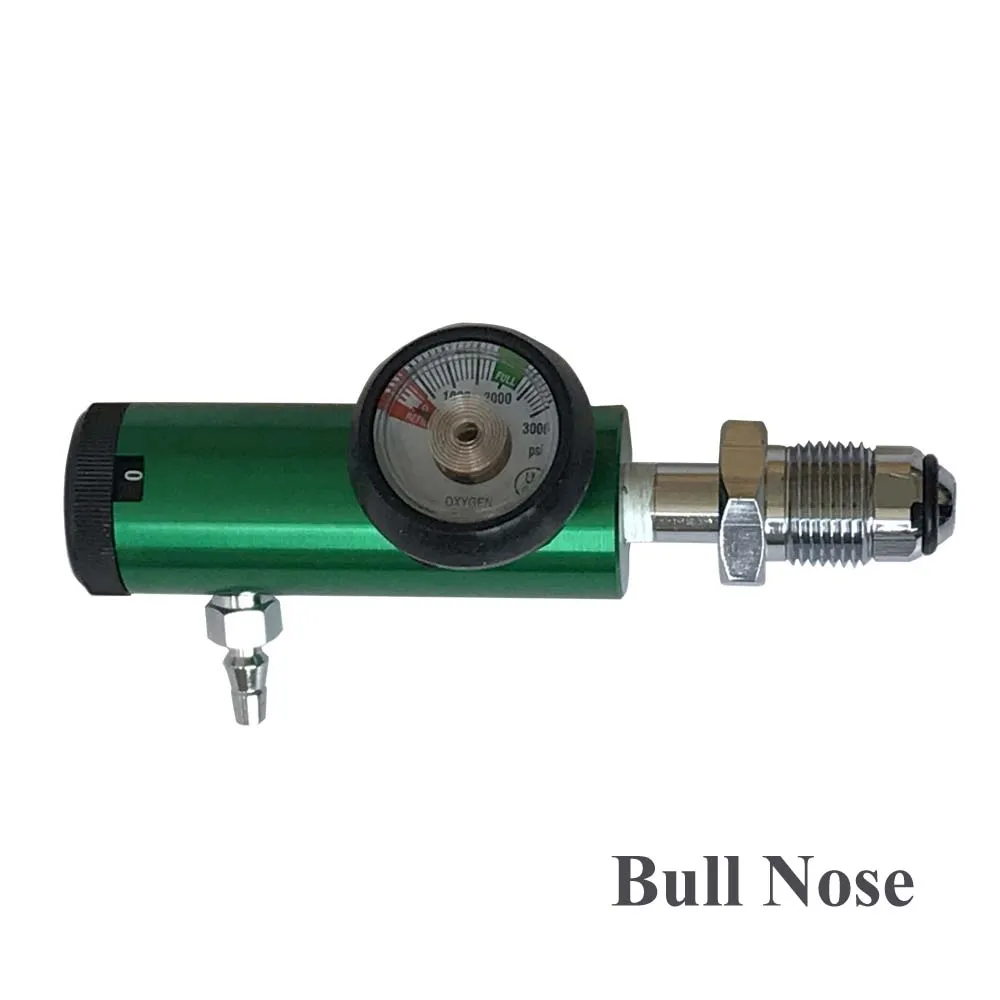 0-4 Lpm Adjustable Oxygen Pressure Flow Regulator for Ozone Therapy Machines CGA540 CGA870 Bullnose