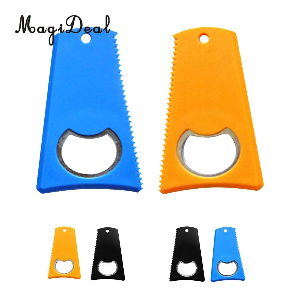 MagiDeal 2Pcs Surfboard Surf Board Surfboard Skimboard Wax Comb Clean Tool Bottle Opener Wax Comb Remover Clean Maintenance Tool