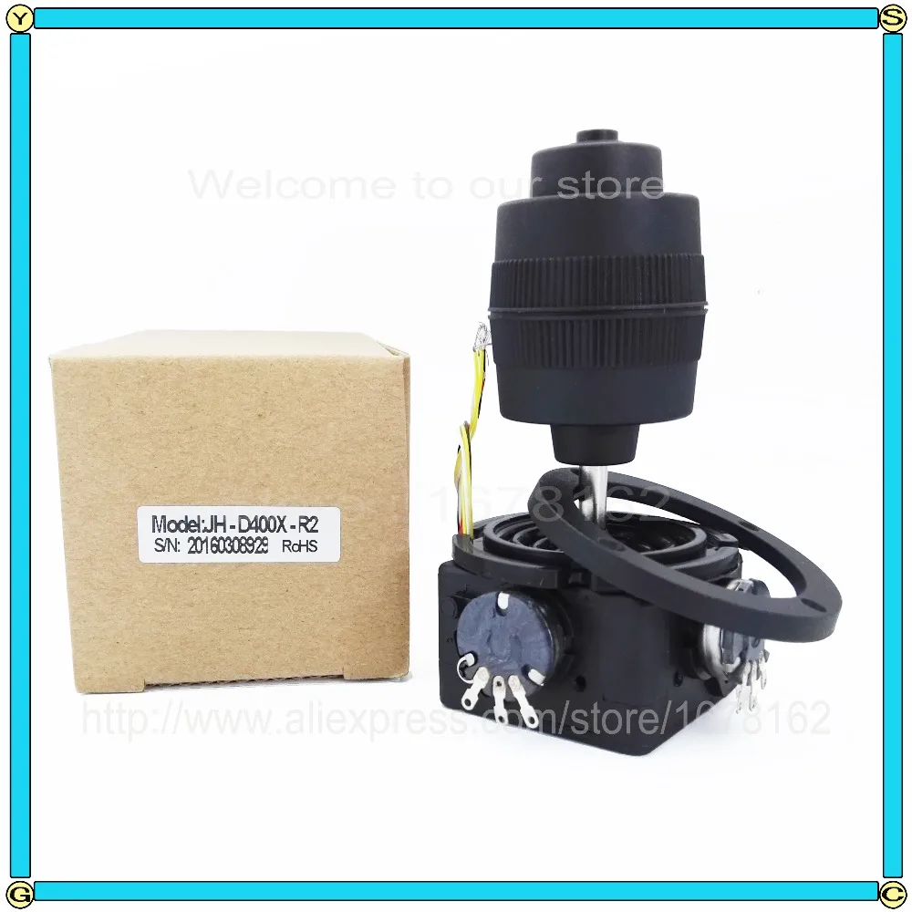 

1pcs 4-axis potentiometer Joystick JH-D400X-R2 400 series Rocker hall dimensional resistance 5K sealed with button joystick