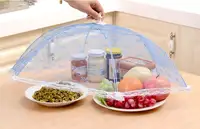 Чехлы для еды стильный зонт Против мух комаров кухонные инструменты для приготовления пищи крышка для еды Шестигранная Марля стол сетка покрытие для еды - изображение