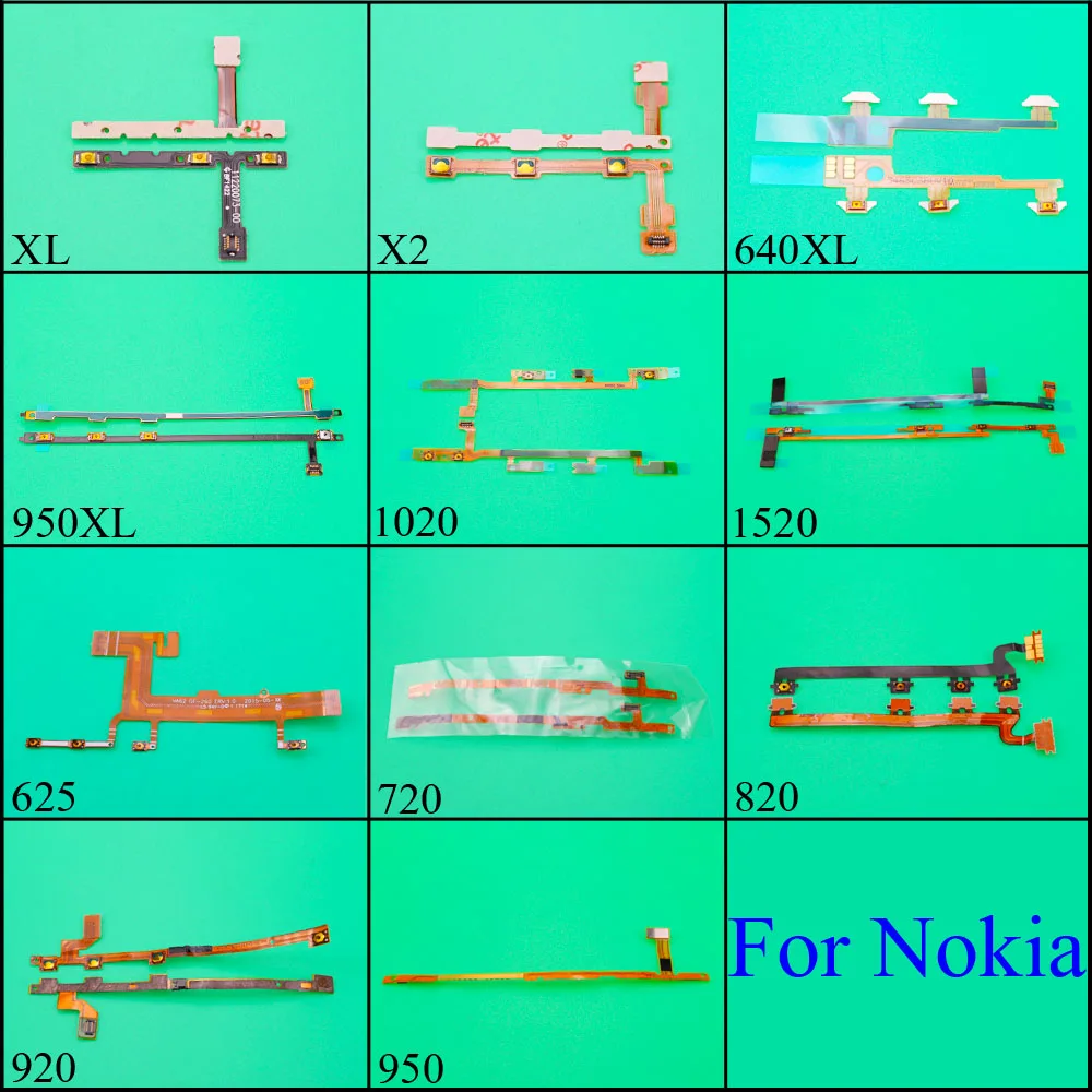 Кнопка включения/выключения YuXi гибкий кабель для Nokia Lumia XL X2 640XL 950XL 1020 1520 625 720 820 920