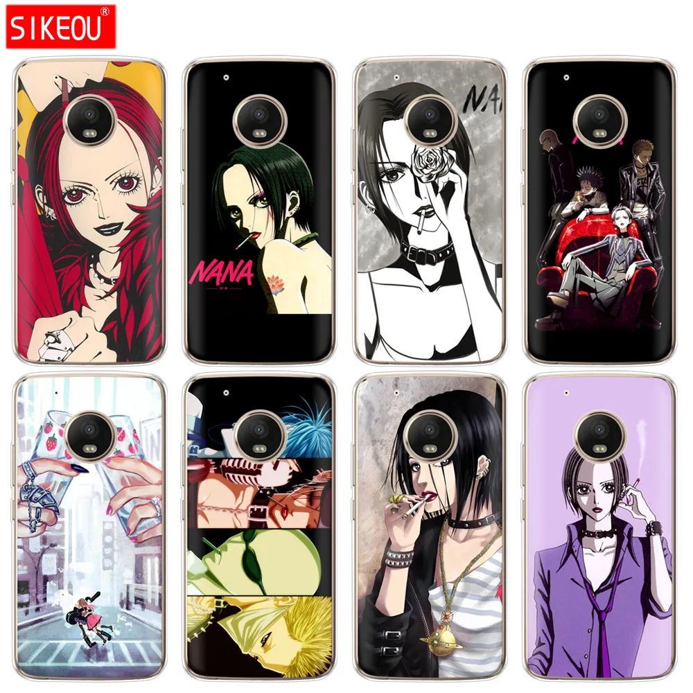 Силиконовый чехол для телефона Motorola Moto G6 G5 G5S Z2 Z3 PLAY PLUS X4 E4 E5 C anime nana cool girl|Бамперы| |