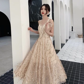 

Sexy Satin Evening Dress 2019 Long A line Prom Dresses Evening Party Dresses Evening Gown Open Back Robe De Soiree LF441
