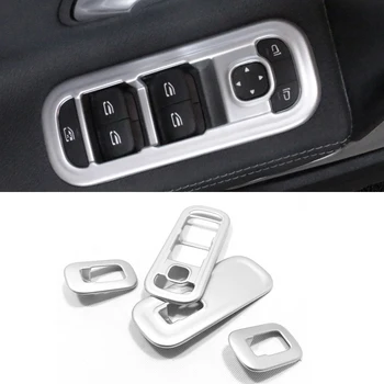 

Car Styling Interior Side Window Switch Lift Button Frame Decoration Cover Trim 4pcs For Mercedes-Benz A-Class W177 2019