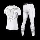 Men GYM Compression Fitness Sets Tee Top + Capri Legging Workout Exercise Sport Yoga Beach Shirts Running Tights Tank Clothing