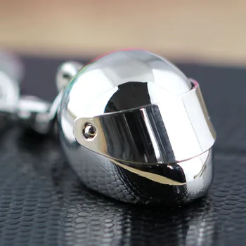 

Hot Fashion Motorcycle Racing Helmet Cool Silver Metal Charm Car Key Ring Keychain Creative Party Men Gift
