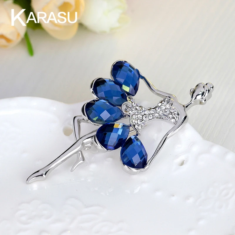 

Collar Ballerine Dance Girl Brooches For Hijab Scarf Pins Broches For Wedding Accessories Women Broaches Valentine's Day Gift