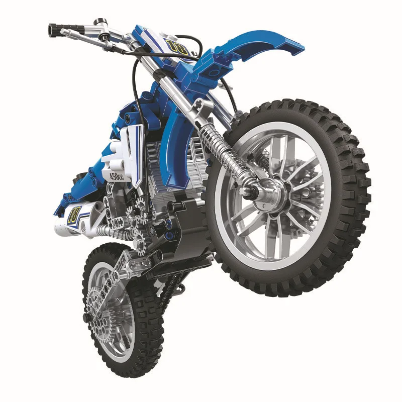 7045 474 шт Technic City Moto Cross Bike Строительные блоки Набор DIY Кирпичи классическая модель детские игрушки для детей подарок