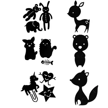 

Teddy Bear Rabbit Elephant Cat Sika Deer Squirrel Metal Cutting Dies For DIY Scrapbooking Embossing Paper Cards Crafts New 2019