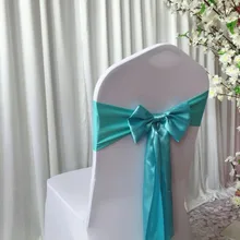 Популярные Предварительно завязанные 100 шт цветов Spande много Цветные стулья пояса стул полоса с бантом для украшения свадебной вечеринки