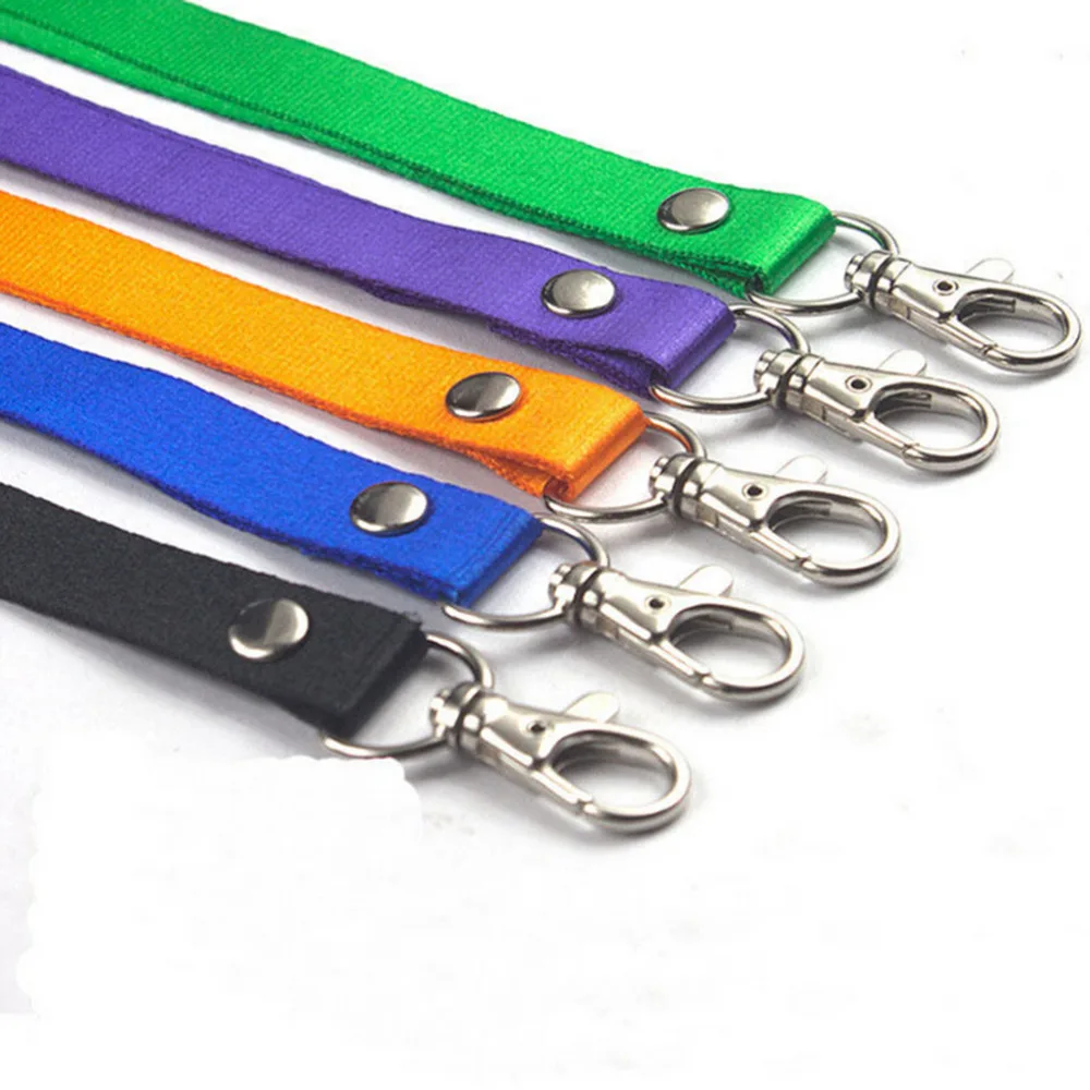 الحبل الانفصال سلامة للهاتف المحمول USB حامل حامل شارة اسم id مفاتيح المعادن كليب 1 قطعة الرقبة حزام