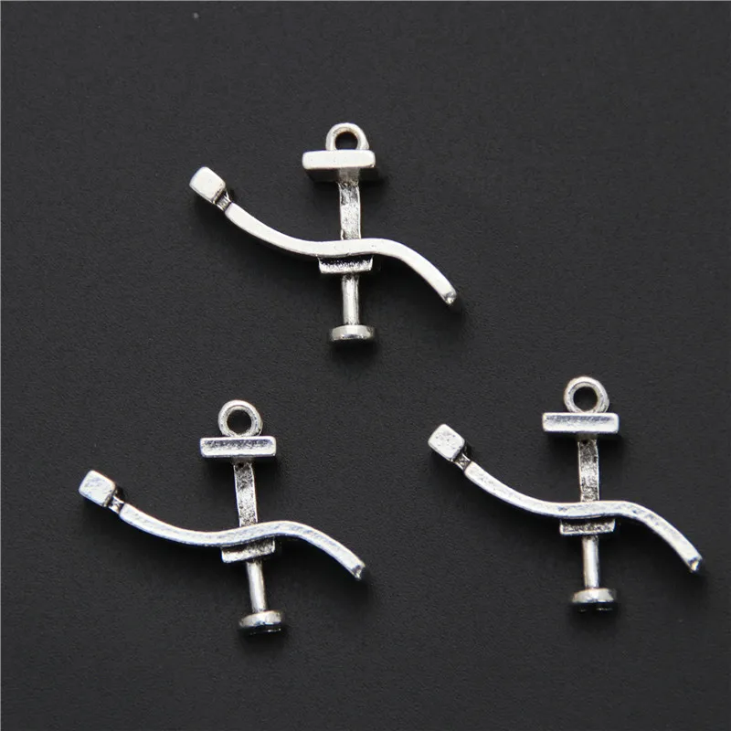 8pcs Antique Silver Dentists Bed Treatment Chair Diy Bracelet Necklace A671