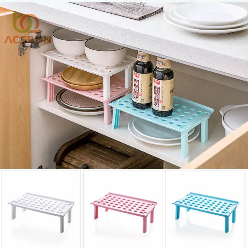 

Foldable Organizer Cupboard Storage Shelf Refrigerator Rack House Dish Holders Plastic Sink Drain Rack Desk Kitchen Accessories