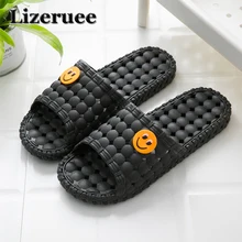 Lizeruee любителей Ванная комната полые Для женщин летние домашние тапочки Нескользящие шлепанцы для душа ME400