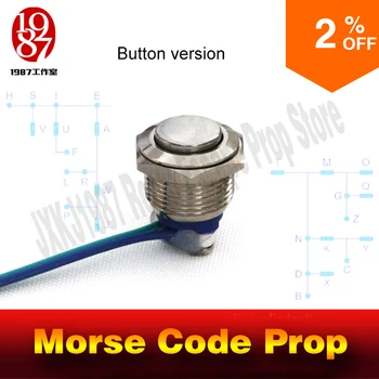 

room escape game prop popular morse code prop button version input right password pattern via button to unlock get out chamber