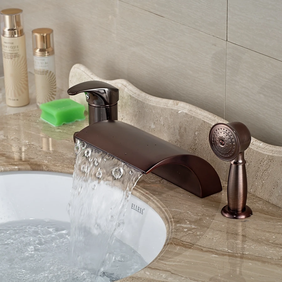 Popular Waterfall Roman Tub Faucetbuy Cheap Waterfall Roman Tub - Wholesale And Retail Promotion Luxury Oil Rubbed Bronze Roman Waterfallbathroom Tub Faucet Pull Out Hand popular waterfall roman tub faucetbuy cheap waterfall roman tub - wholesale and retail promotion luxury oil rubbed bronze roman waterfallbathroom tub faucet pull out hand
