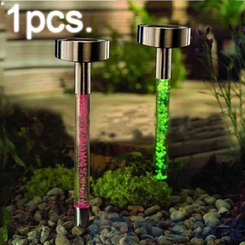 

Garden Decoration High-quality Stainless Steel Lawn Lamp Solar Garden Lights LED Colorful Lighting
