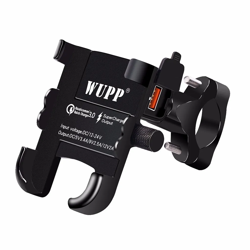 

Aluminum Alloy QC3.0 fast charge multi-function MOTO phone holder handlebar style accesorios para moto high quality New 8Z