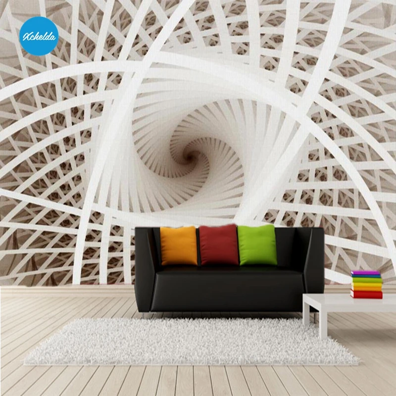 XCHELDA Custom 3D Wallpaper Design Rotate Building Photo Kitchen Bedroom Living Room Wall Murals Papel De Parede Para Quarto XCHELDA Custom 3D Wallpaper Design Rotate Building Photo Kitchen Bedroom Living Room Wall Murals Papel De Parede Para Quarto