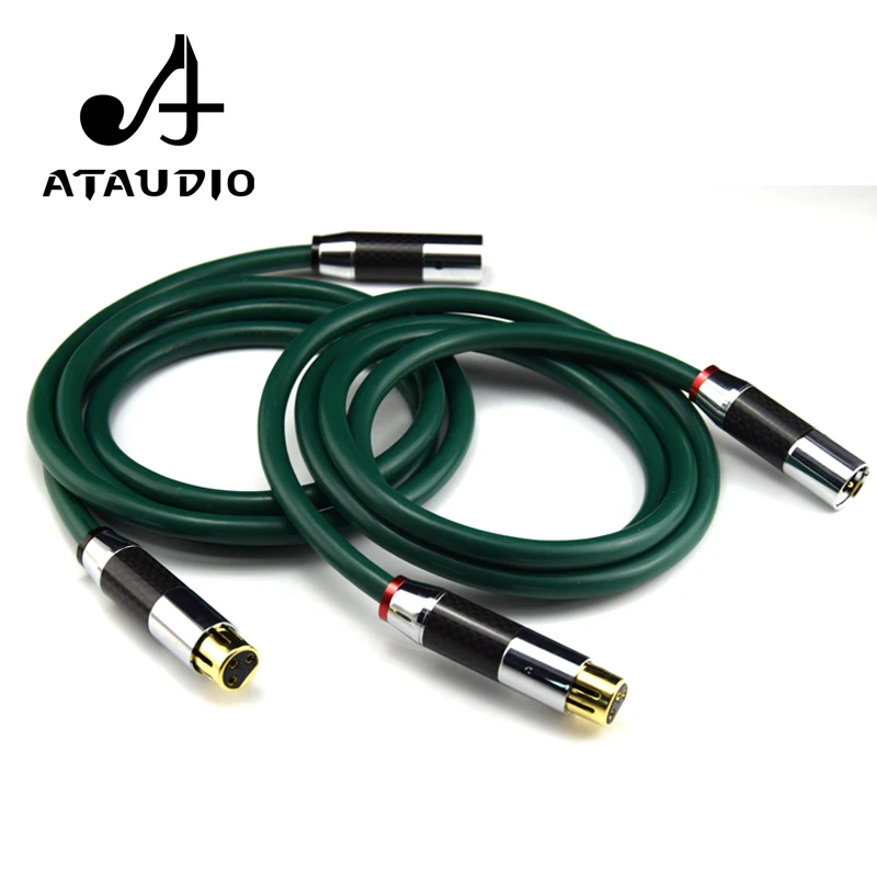 ATAUDIO одна пара FA-220 Hifi XLR кабель высокого качества OCC 2 аудио штырь-гнездо |