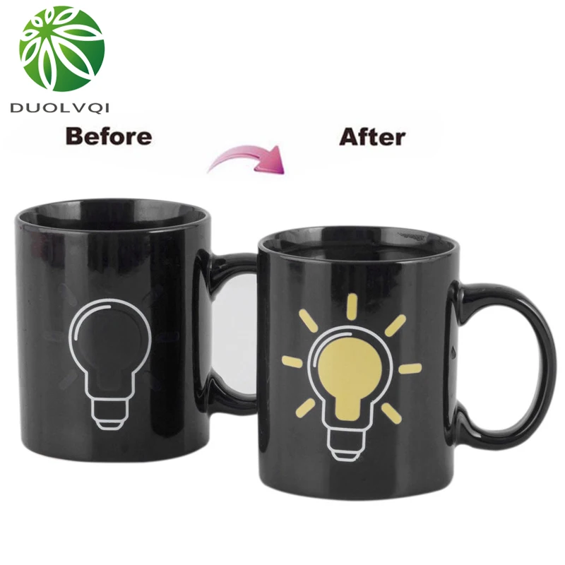 4 стиля креативная Тепловая волшебная кружка меняющая цвет кофейные кружки керамические чайные чашки для молока кофе друзья подарки на день рождения