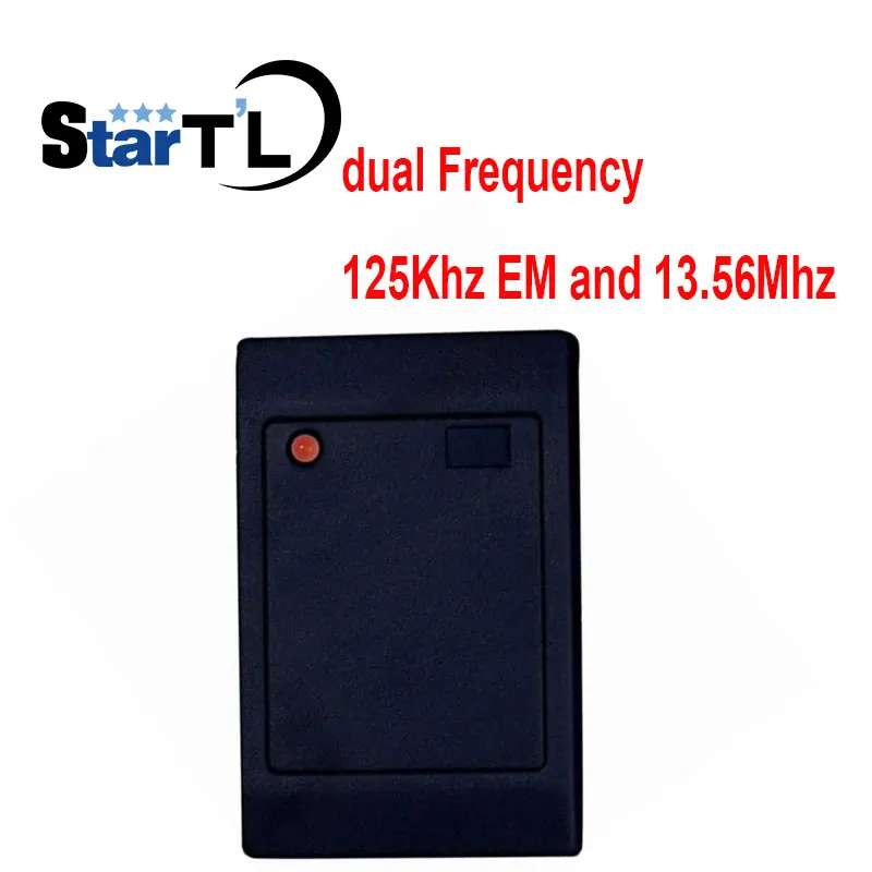 

RFID Reader WG26 dual Frequency 125Khz EM and 13.56Mhz card reader slave Proximity Card Reader for door access control