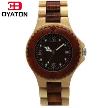 Analogue Luxury Wooden Watch for Women Newest Quartz Watch Maple Walnut Wood Wrist Watch for Girls Orologi Ladies Watch OYATON