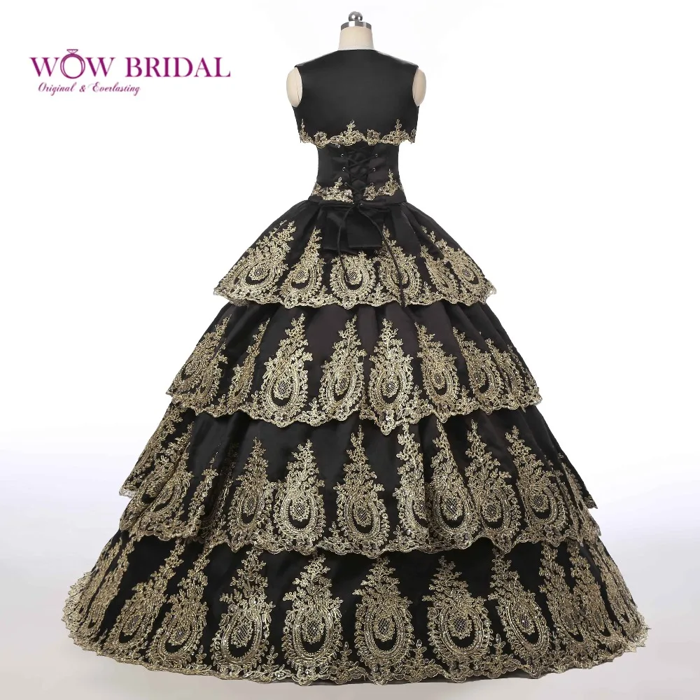 Wowbridal Пышное Платье с курткой милое с открытыми плечами вышивка кристаллами бисером органза бальное платье вечернее платье