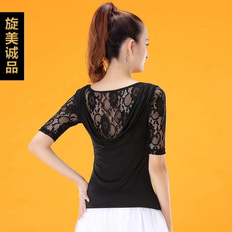 

2019 new Sexy Dance Clothes top Women Latin Salsa Rumba Chacha Dance Performance Practice Costume YT0605