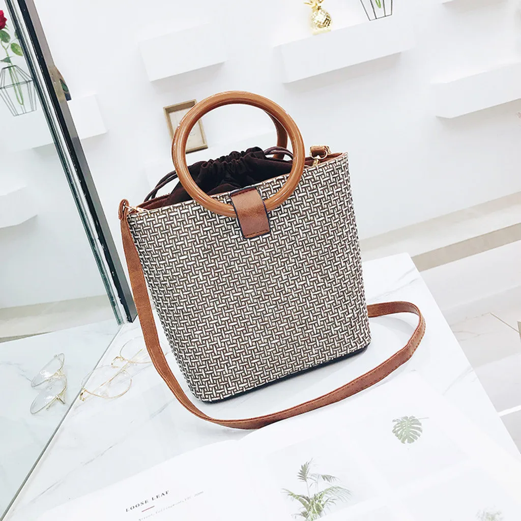 

Leisure Ring handle Small Square Bag Ladies Cross Body Handbags Female Totes Wild Messenger Bag Women Fashion One-Shoulder Bags