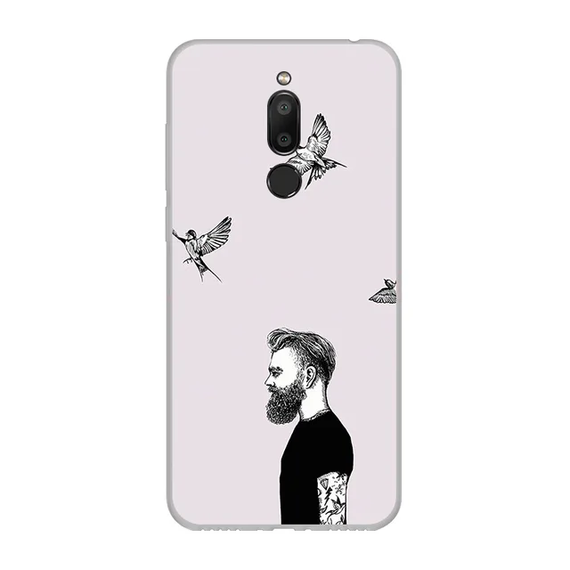 For Meizu M6T Case 5.7” Silicone Painted Cartoon Back Cover For Meizu M6T Case M6 T Cover Soft TPU Funda for Meizu M 6T M811H
