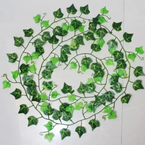 

HOT SALE! 2.5m High Quality Artificial Ivy Leaf Garland Plants Vine Fake Foliage Flowers Home Delicate Decoration Supplies