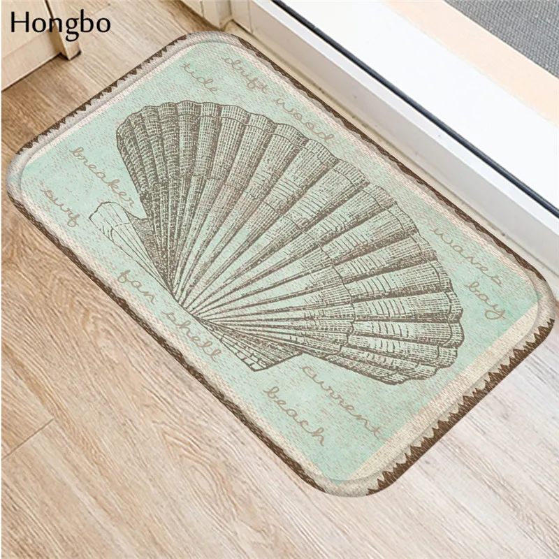 Hongbo новые Противоскользящие коврики морские живые с принтом для ванной комнаты