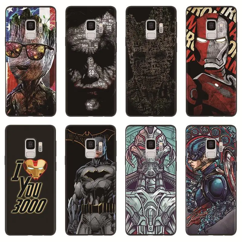 

Marvel Avengers soft tpu Case For Samsung Galaxy A50 A30 A40 A70 A7 A8 A6 Plus A9 2018 S10 S8 S9 Plus A5 2017 2016 cover coque