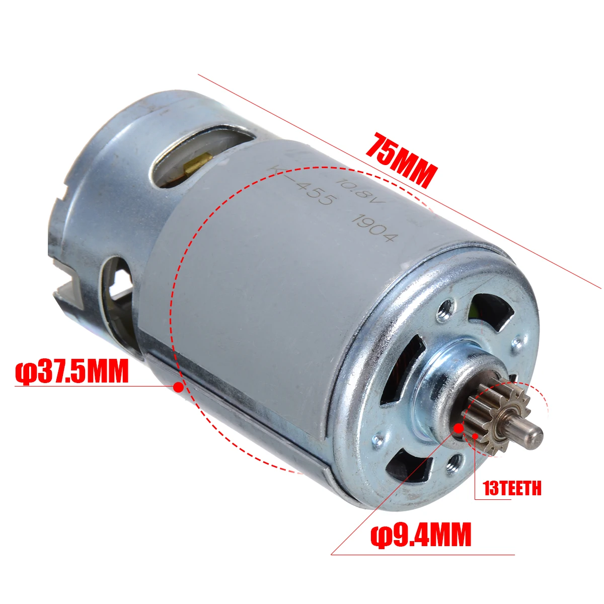 10,8 V/12 V 13 зубы мотор Замена для BOSCH GSR10.8-2-LI GSR120-LI GSR10.8V-LI-2 высокое качество Мощность инструменты