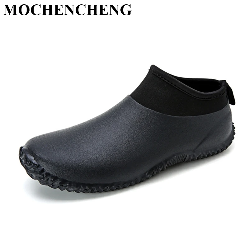 solid black slip resistant shoes