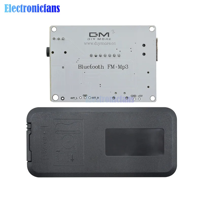 Беспроводной светодиодный цифровой Bluetooth декодер, аудио звуковой модуль с инфракрасным пультом дистанционного управления для автомобиля MP3 FM TF Micro SD карта