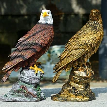 Статуэтка орла из смолы, художественная Статуэтка птицы, животный орнамент, статуэтка, статуэтки, украшения для внутреннего и наружного сада, декор для двора