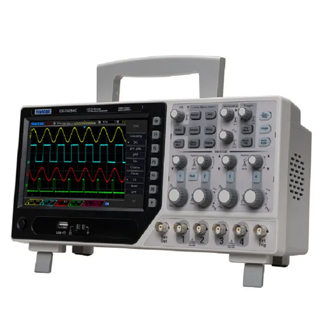 Hantek DSO4254C цифровой осциллограф 4 канала 250 МГц 1GS/s частота дискретизации ЖК ПК