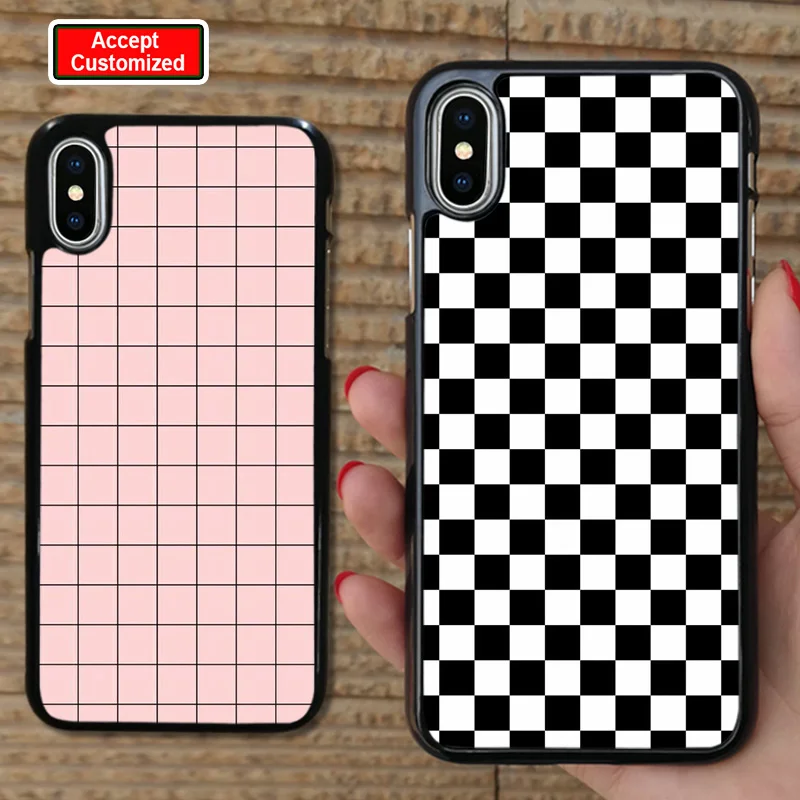 

Checkerboard Plaid Checked Checkered Case Shell Cover for Samsung Galaxy Note 8 9 S8 S9 S10 Plus S10E S6 S7 Edge