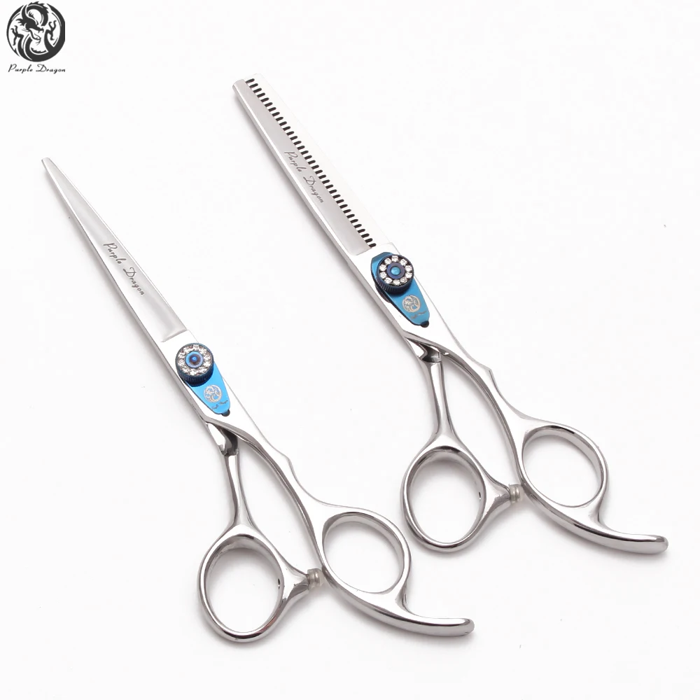 

6" Purple Drgon Stylist Thinning Scissors Hair Cutting Shears Under Anti-Teeth Haircut Scissors Professional Hair Scissors Z1115