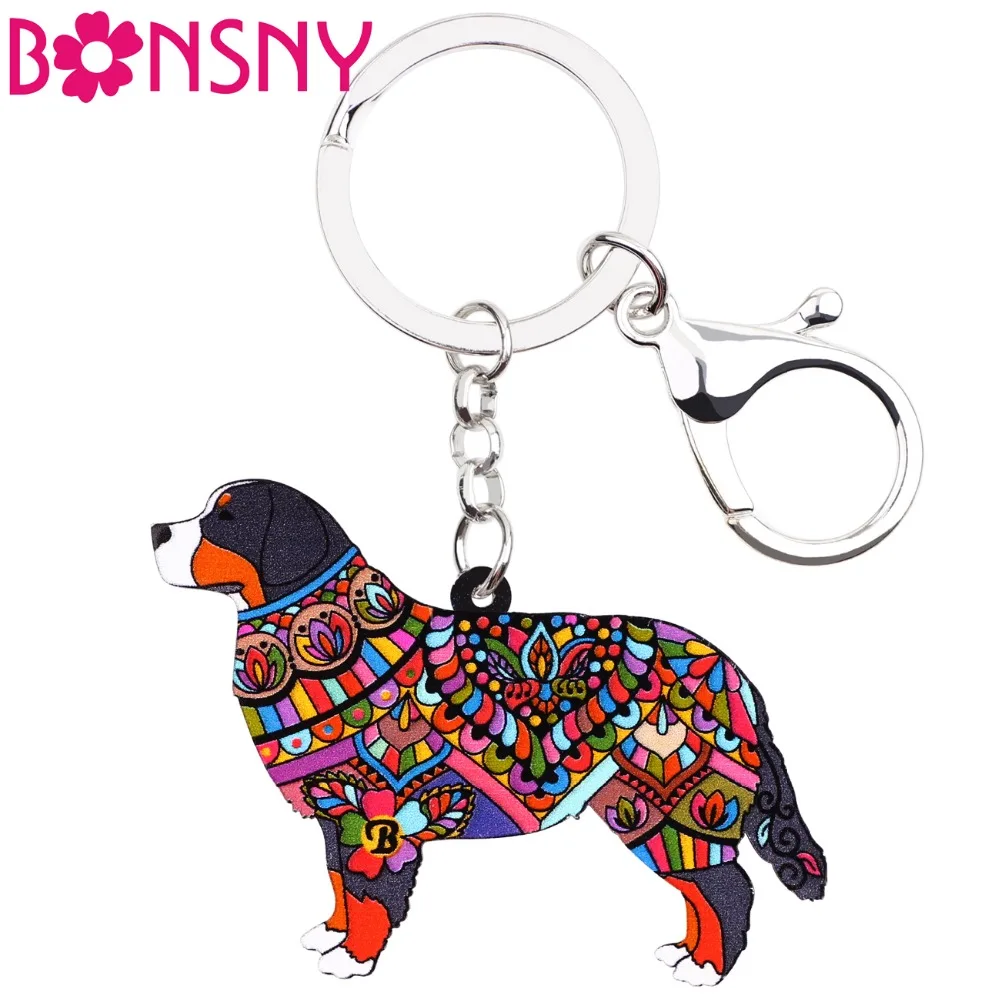 Bernese Mountain Dog Keyring//Keychain//Bag Charm//Gift//Treat Yourself