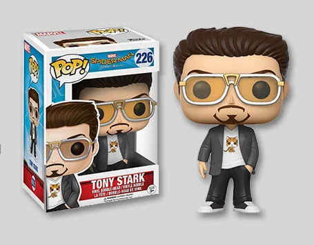 Экшн-фигурка из ПВХ Funko POP Тони Старк 226 # для мальчиков Коллекционная модель